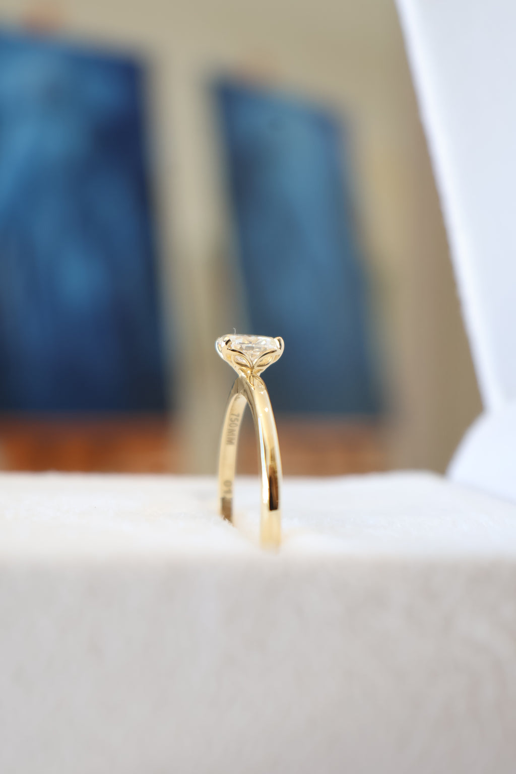Solitário 0.40ct oval La Fleur