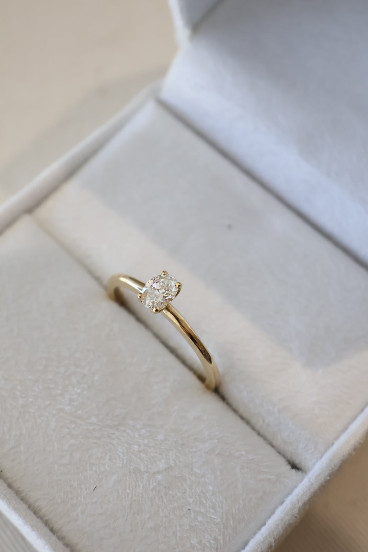 Solitário 0.40ct oval La Fleur