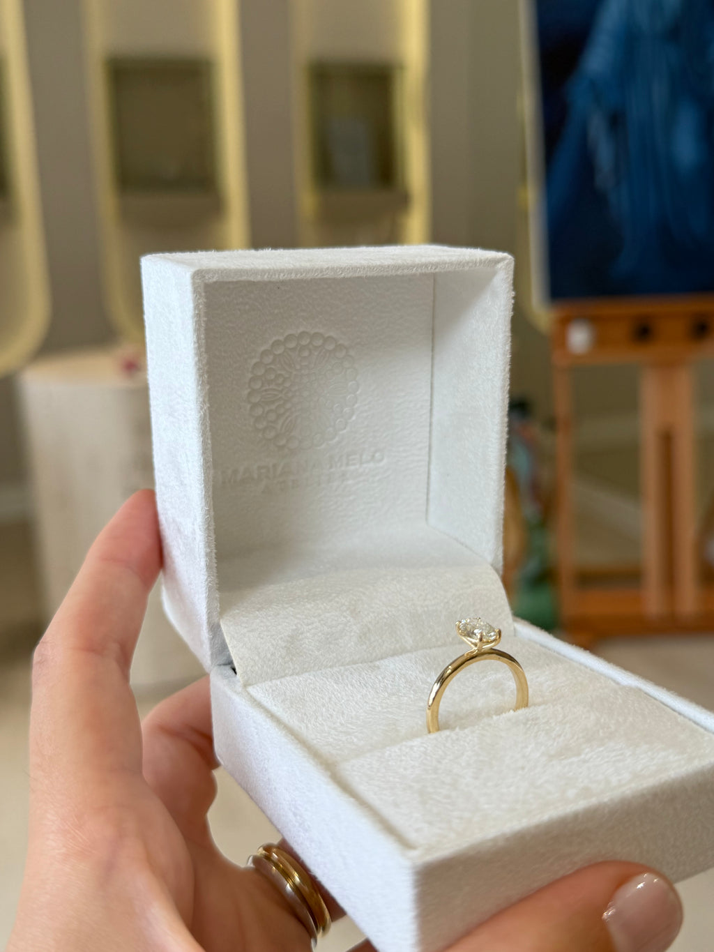 Solitário 0.80ct oval