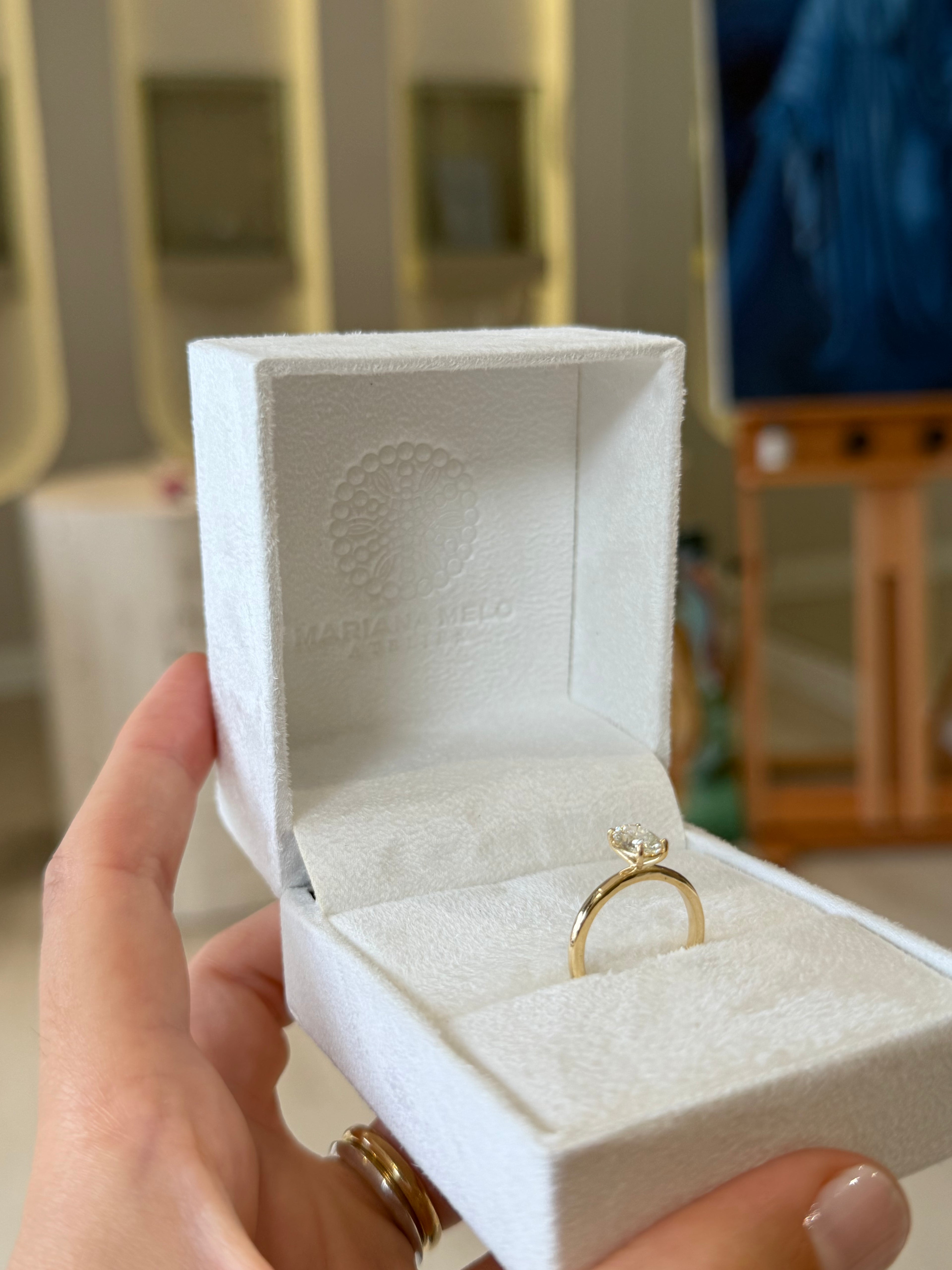 Solitário 0.80ct oval