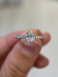 Anel Clarté diamante Oval 0.70 pontos
