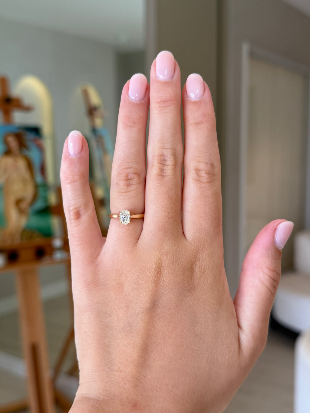 Solitário Héritage oval 0.70 ct