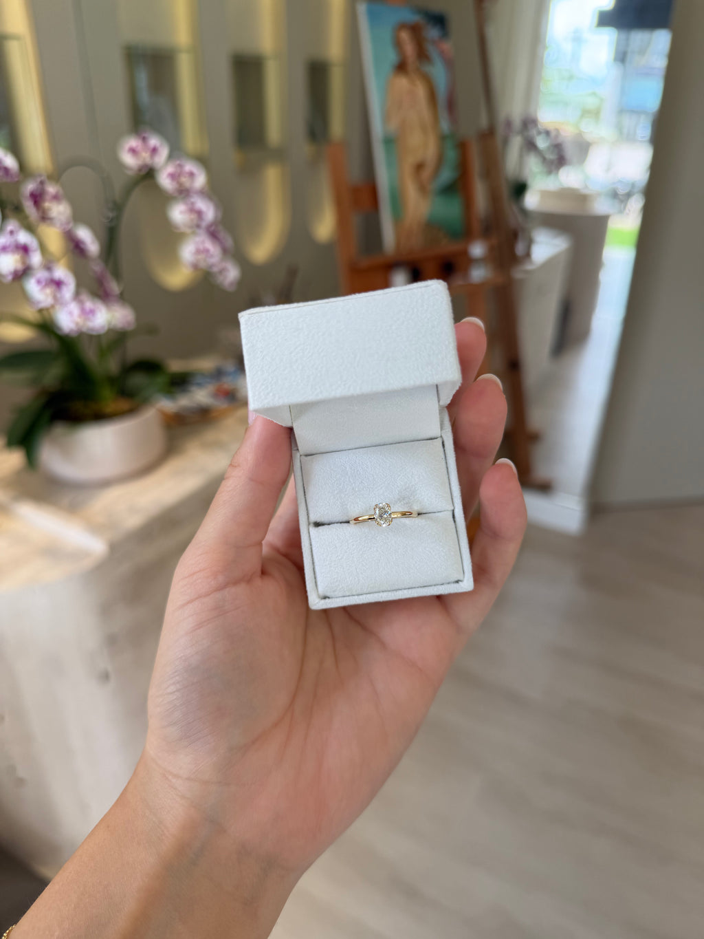 Solitário Fleur Cachée 0.60ct