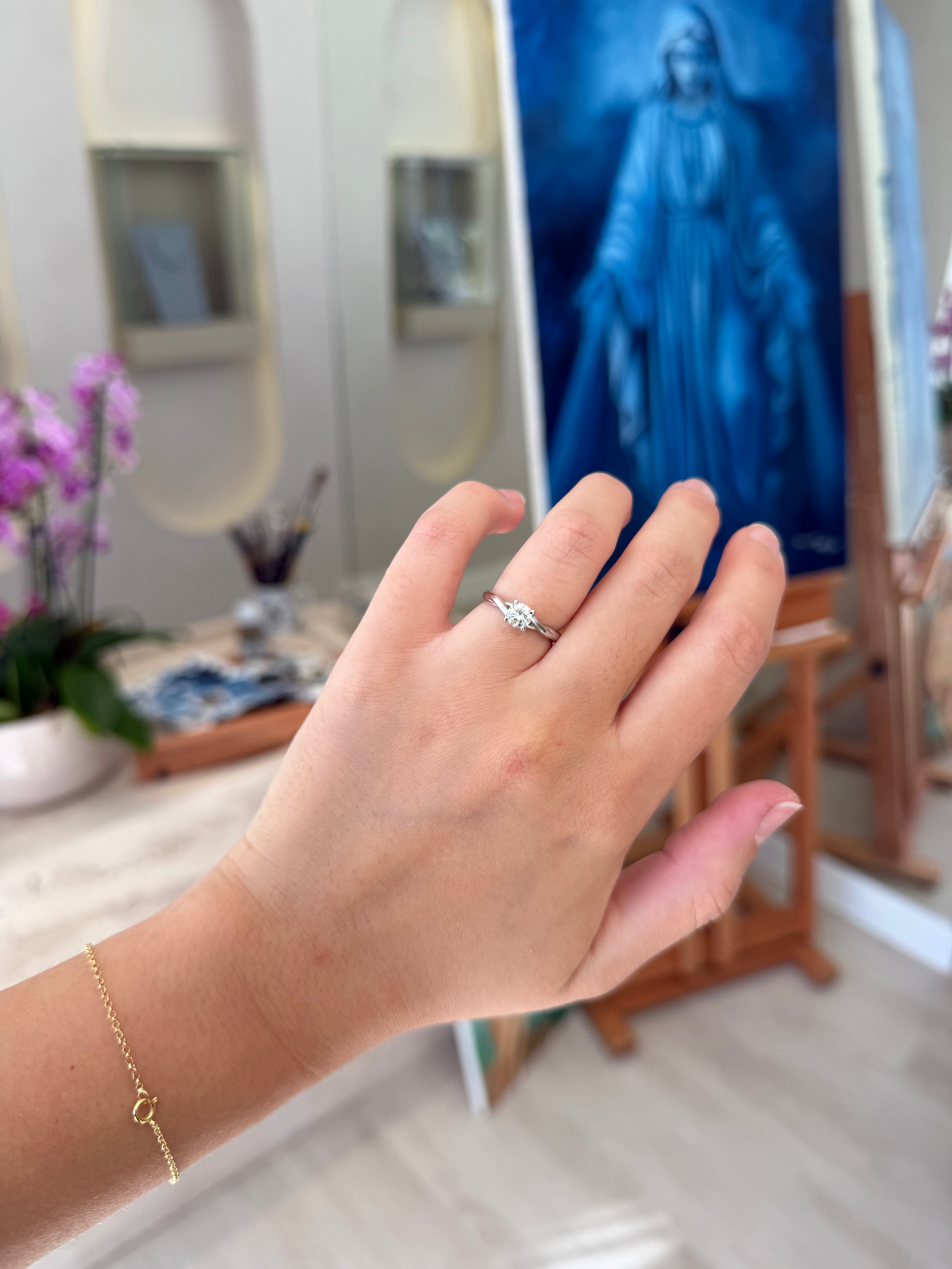 Anel Serenité 0.50ct redondo