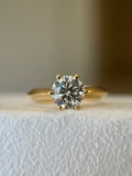 Solitário Clássico com 6 garras e diamante 1.5ct redondo