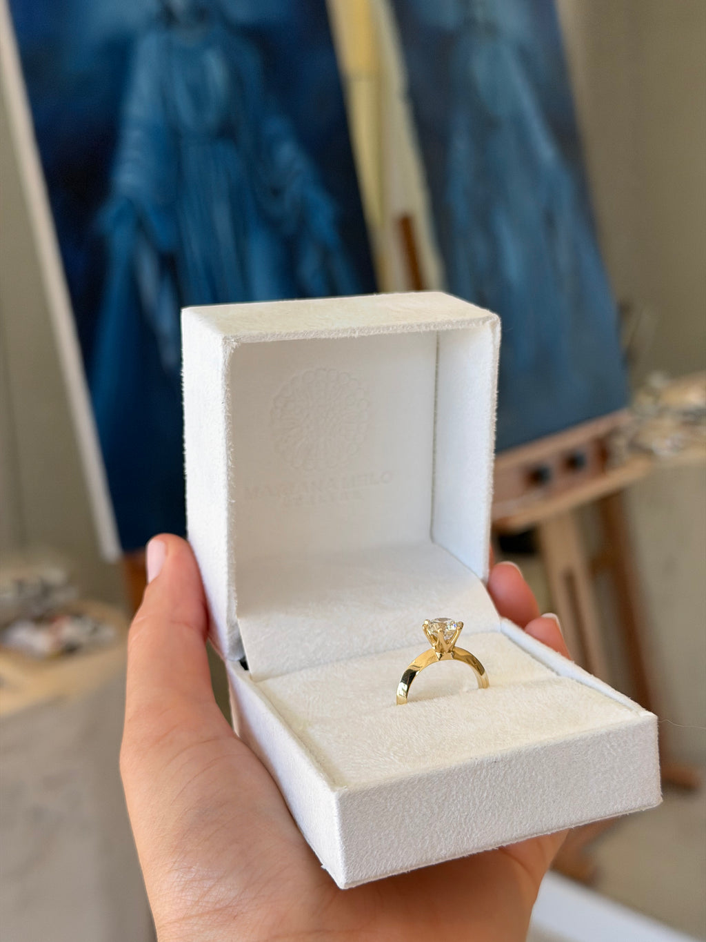 Solitário Clássico com 6 garras e diamante 1.5ct redondo