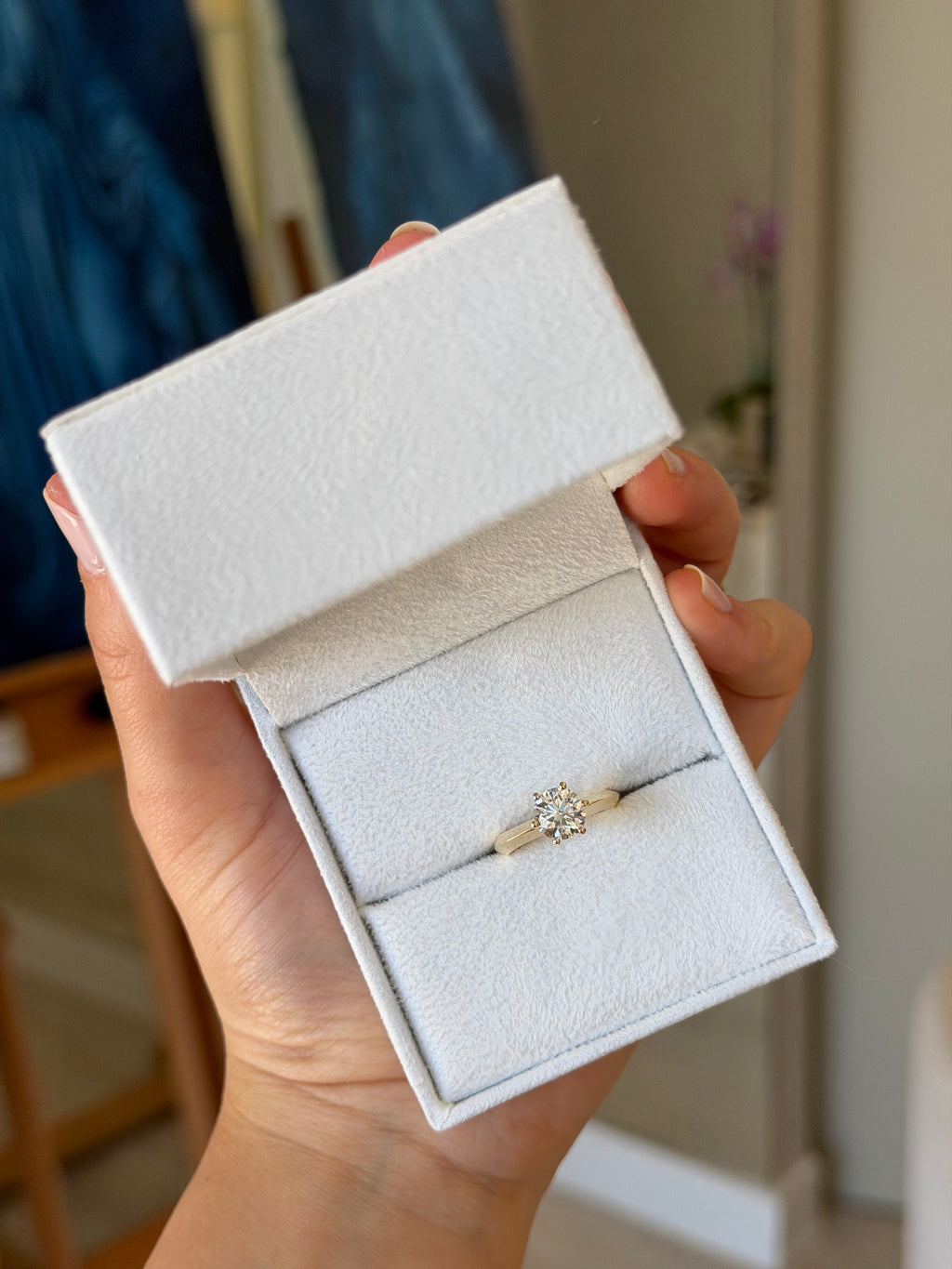 Solitário Clássico com 6 garras e diamante 1.5ct redondo
