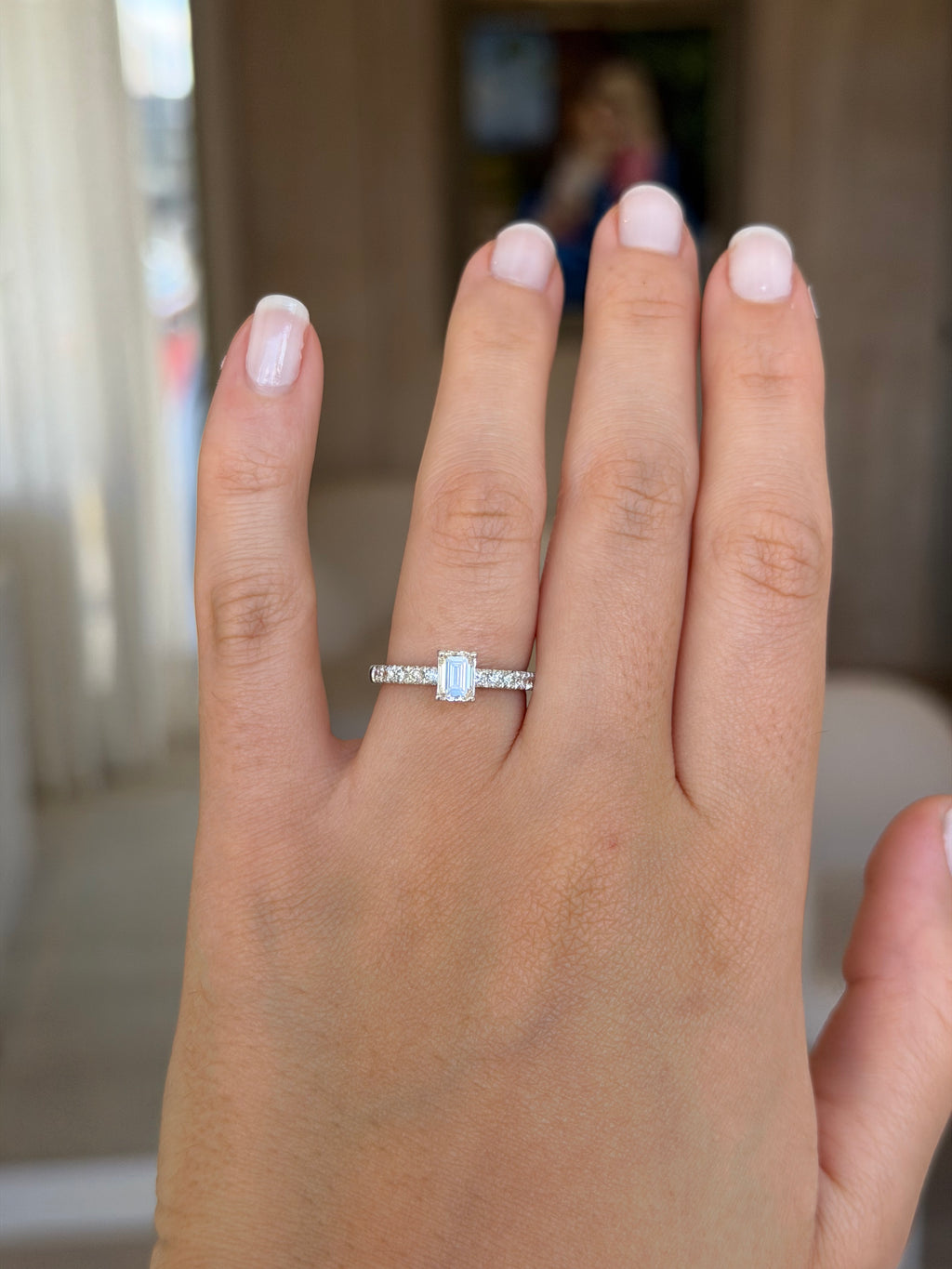 Solitário Emerald Cut 0.50ct