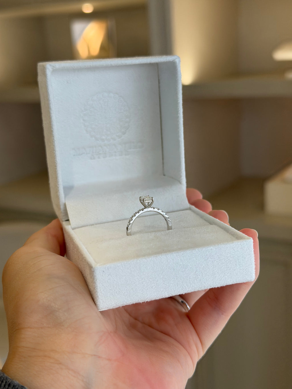Solitário Emerald Cut 0.50ct