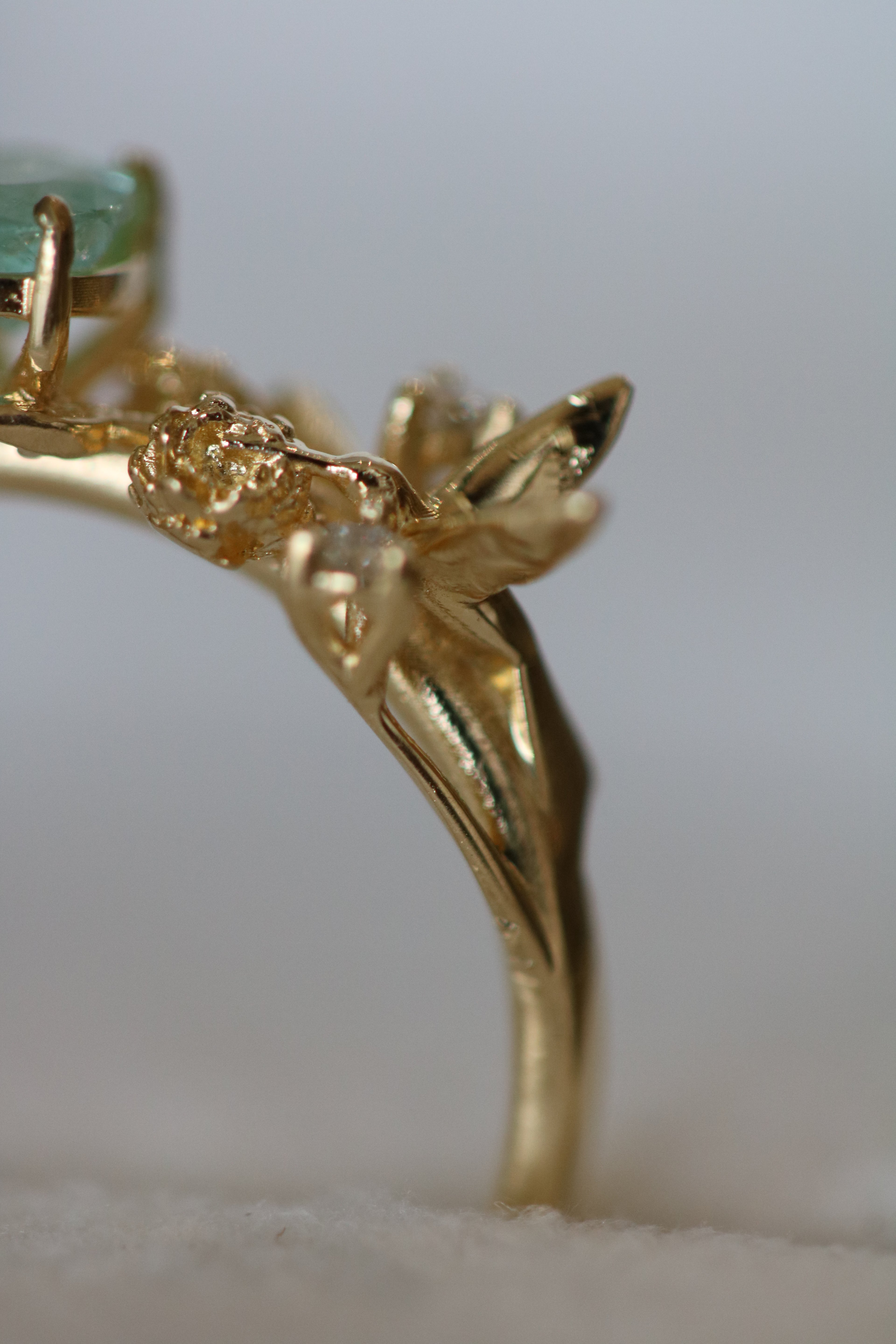 Anel Beija Flor com Turmalina Paraíba Petit