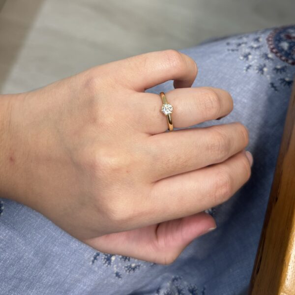Anel Petale 0.35ct - Imagem 5