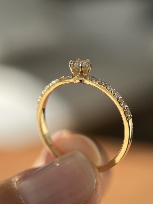 Solitário Clair 0.12ct - Imagem 11