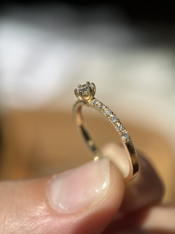 Solitário Clair 0.12ct - Imagem 9