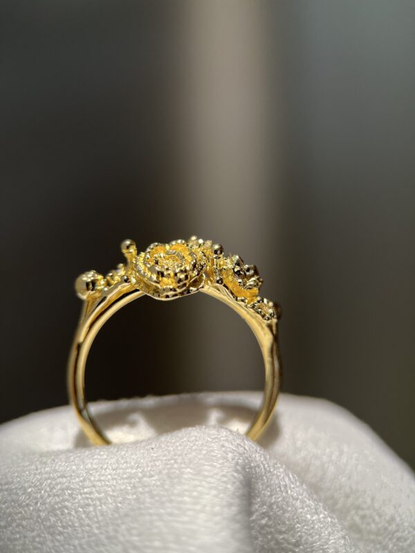 Anel Peonias com Diamantes - Imagem 6