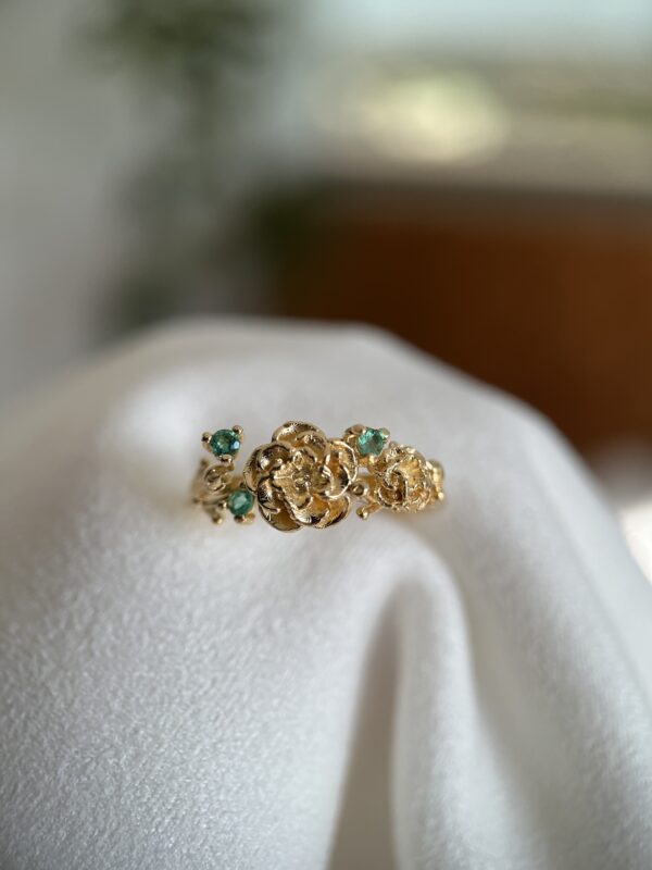 Anel Rosas com Diamantes - Imagem 12