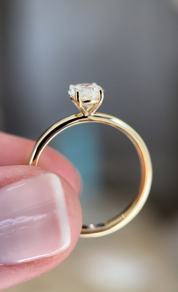 Anel Diamante oval 0.90ct - Imagem 12