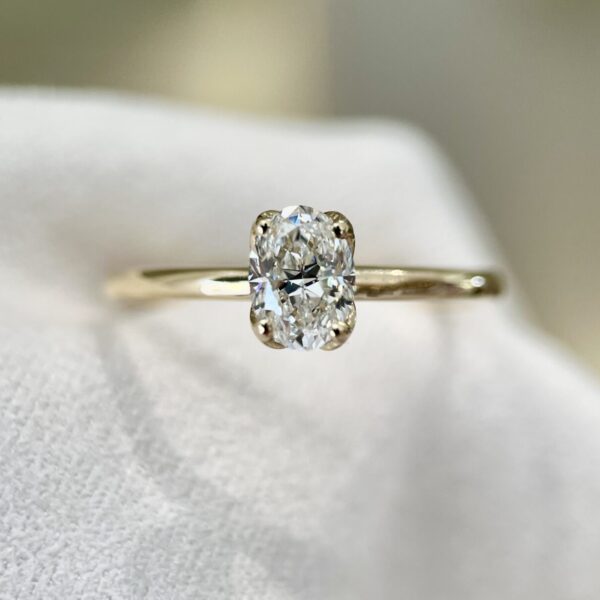 Solitário Fleur Cachée 0.60ct